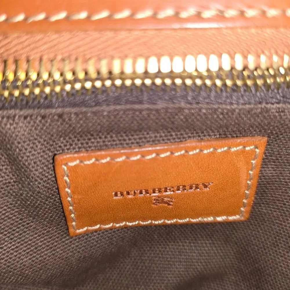 Burberry Brown Plaid Shoulder Bag - Picture 5 of 13